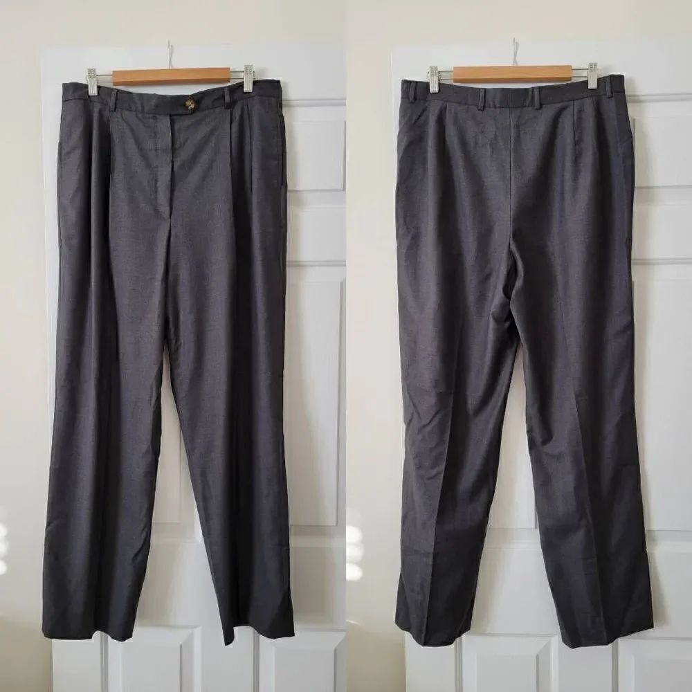 Loro piana 100% wool grey pants Large